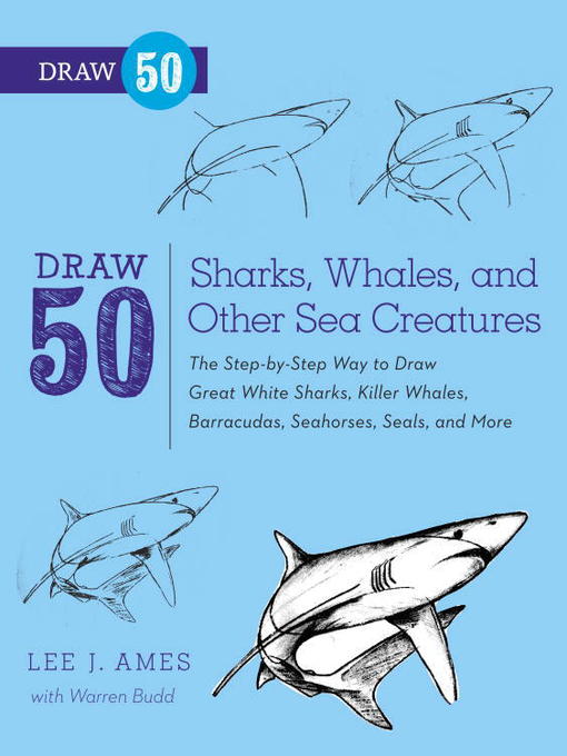 Cover image for Draw 50 Sharks, Whales, and Other Sea Creatures